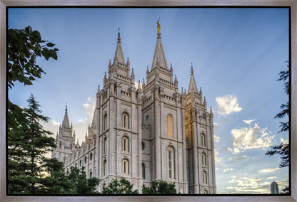 Salt Lake City Utah Temple Rays of Light Gallery Wrap
