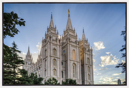 Salt Lake City Utah Temple Rays of Light Gallery Wrap