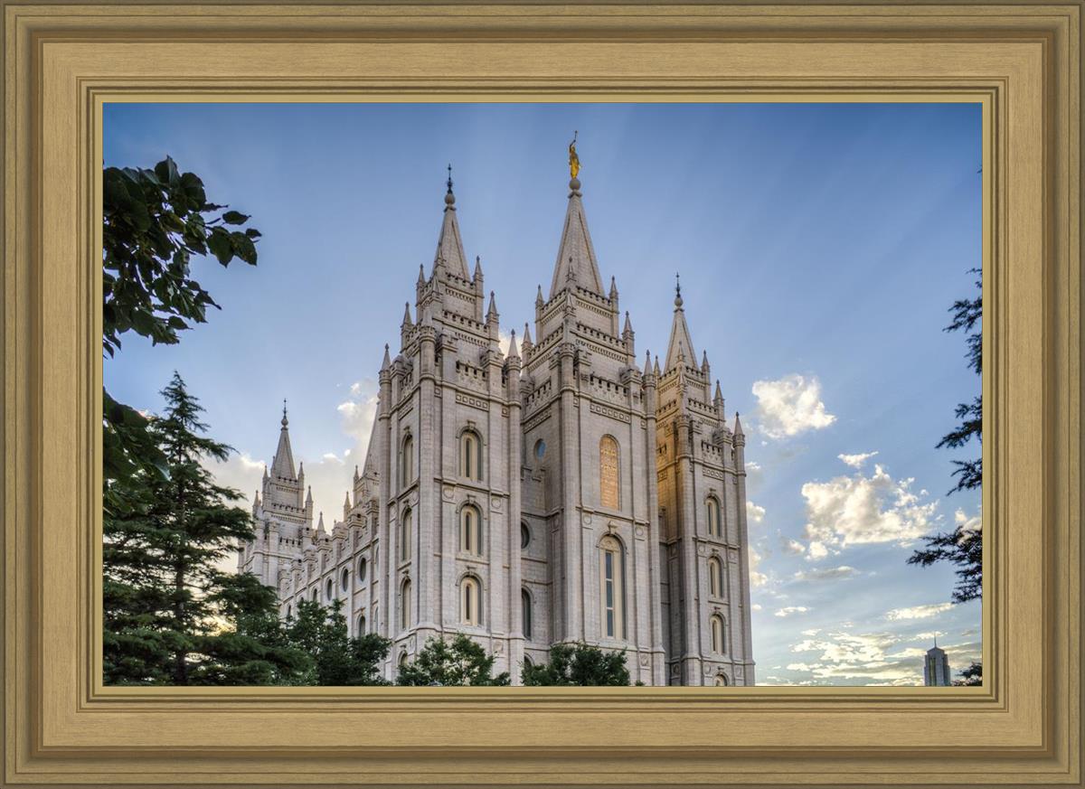 Salt Lake City Utah Temple Rays of Light