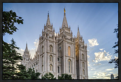 Salt Lake City Utah Temple Rays of Light Gallery Wrap