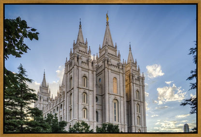 Salt Lake City Utah Temple Rays of Light Gallery Wrap