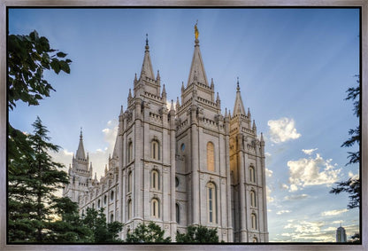 Salt Lake City Utah Temple Rays of Light Gallery Wrap