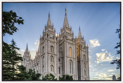 Salt Lake City Utah Temple Rays of Light Gallery Wrap