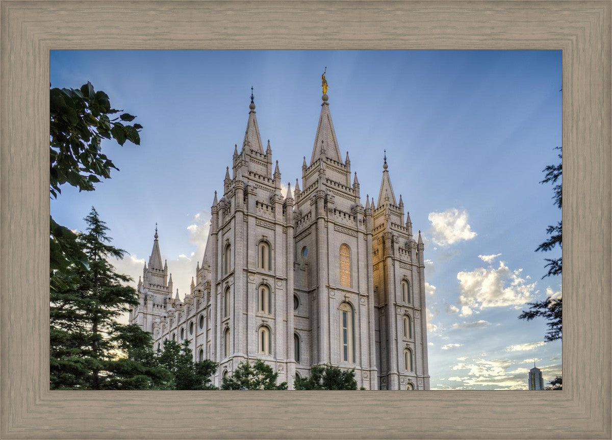 Salt Lake City Utah Temple Rays of Light