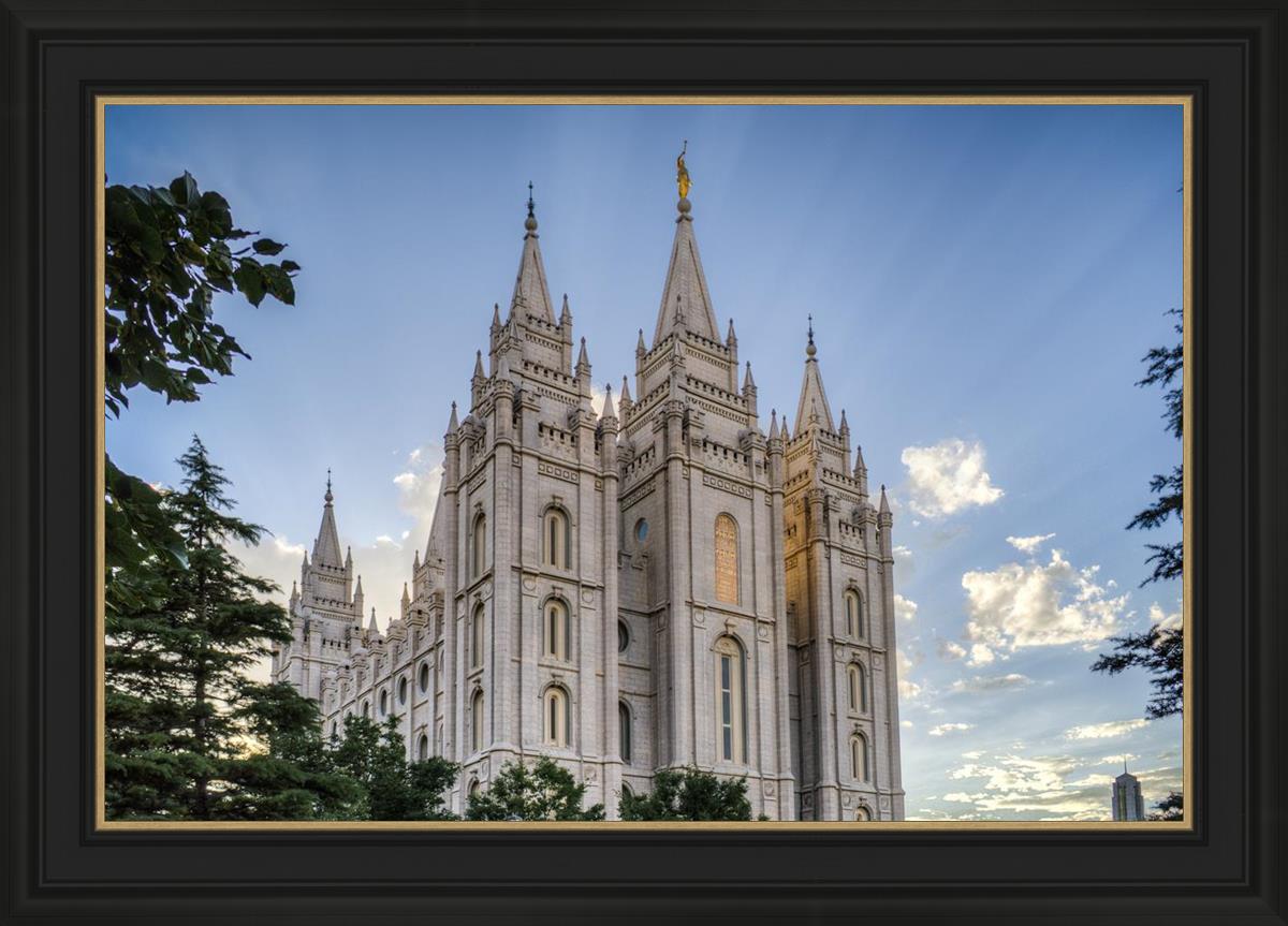 Salt Lake City Utah Temple Rays of Light