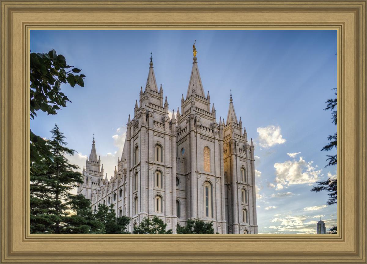 Salt Lake City Utah Temple Rays of Light