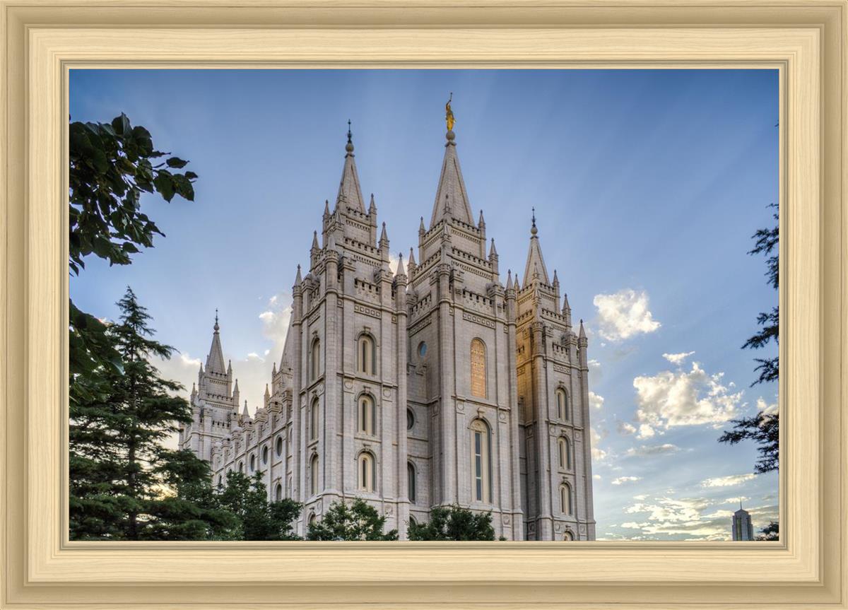 Salt Lake City Utah Temple Rays of Light