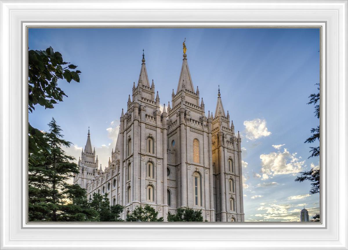 Salt Lake City Utah Temple Rays of Light