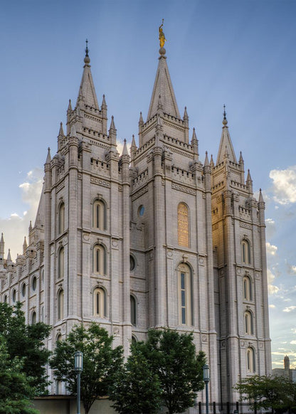 Salt Lake City Utah Temple Rays of Light Portrait