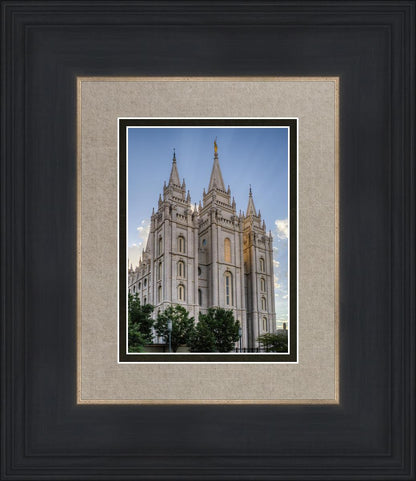 Salt Lake City Utah Temple Rays of Light Portrait