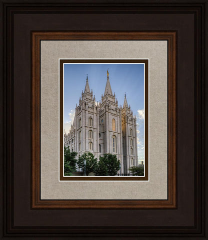 Salt Lake City Utah Temple Rays of Light Portrait