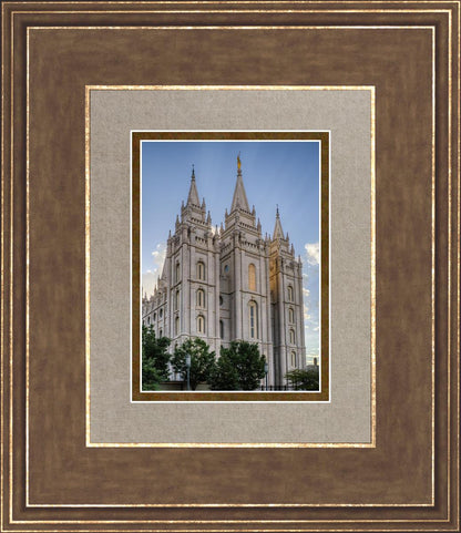Salt Lake City Utah Temple Rays of Light Portrait