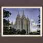 Salt Lake City Utah Temple Rays of Light Portrait