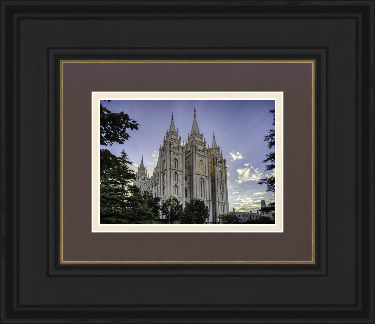 Salt Lake City Utah Temple Rays of Light Portrait