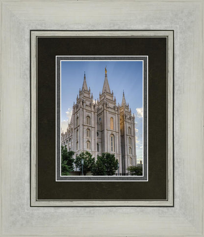 Salt Lake City Utah Temple Rays of Light Portrait
