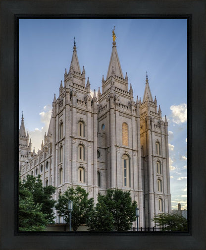 Salt Lake City Utah Temple Rays of Light Portrait Gallery Wrap