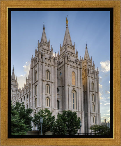 Salt Lake City Utah Temple Rays of Light Portrait Gallery Wrap