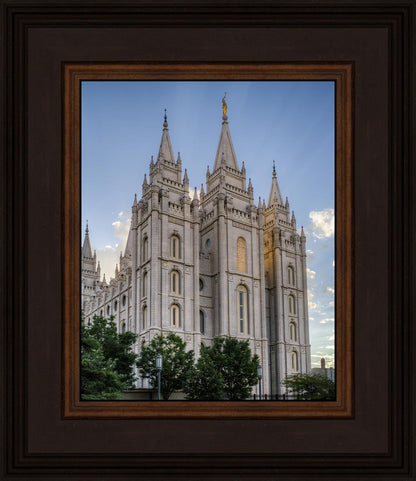 Salt Lake City Utah Temple Rays of Light Portrait