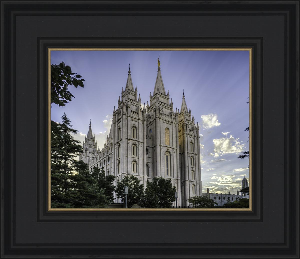 Salt Lake City Utah Temple Rays of Light Portrait