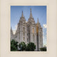 Salt Lake City Utah Temple Rays of Light Portrait