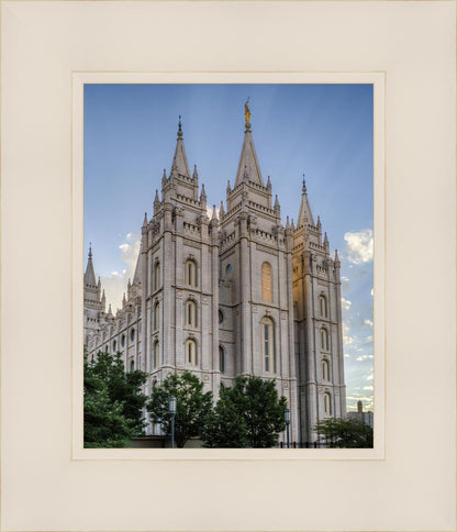 Salt Lake City Utah Temple Rays of Light Portrait