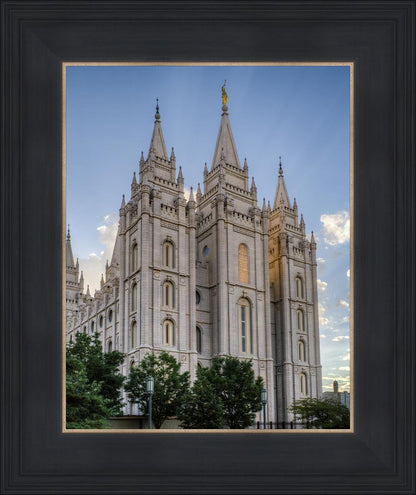 Salt Lake City Utah Temple Rays of Light Portrait