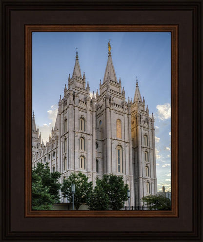 Salt Lake City Utah Temple Rays of Light Portrait