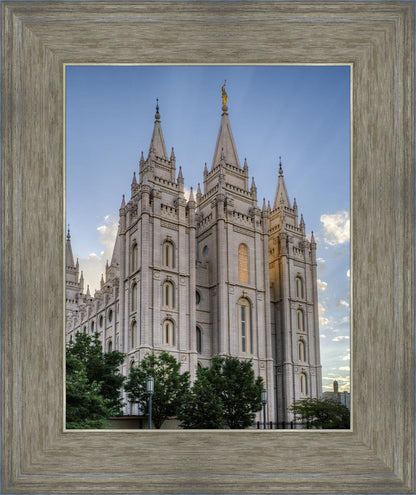 Salt Lake City Utah Temple Rays of Light Portrait