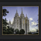 Salt Lake City Utah Temple Rays of Light Portrait