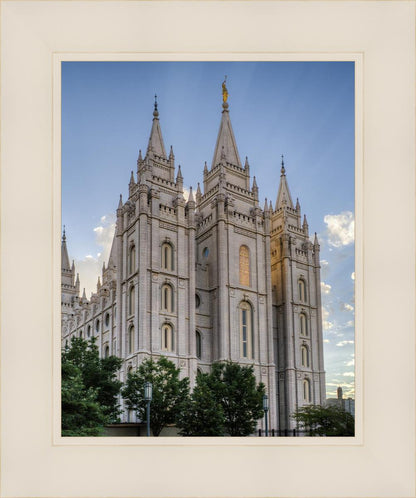 Salt Lake City Utah Temple Rays of Light Portrait