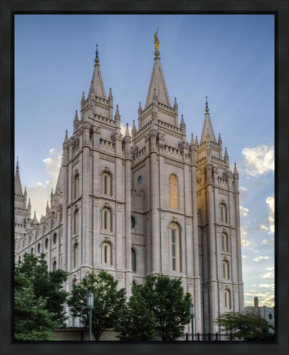 Salt Lake City Utah Temple Rays of Light Portrait Gallery Wrap