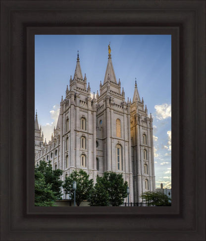 Salt Lake City Utah Temple Rays of Light Portrait
