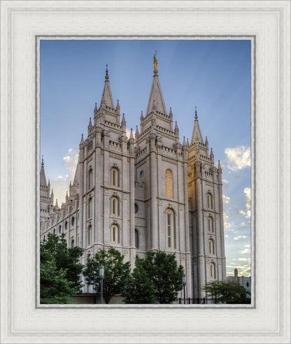 Salt Lake City Utah Temple Rays of Light Portrait