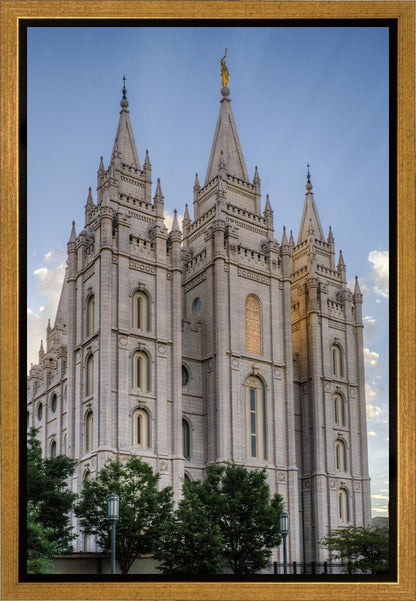 Salt Lake City Utah Temple Rays of Light Portrait Gallery Wrap