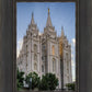 Salt Lake City Utah Temple Rays of Light Portrait