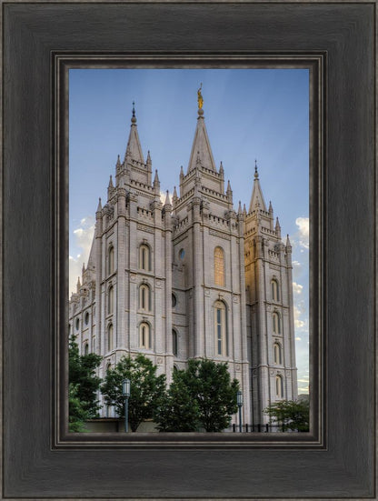 Salt Lake City Utah Temple Rays of Light Portrait
