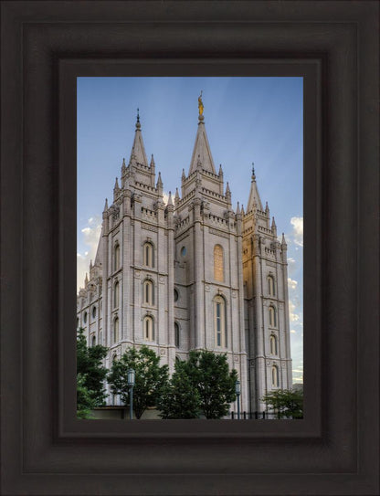 Salt Lake City Utah Temple Rays of Light Portrait