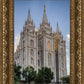 Salt Lake City Utah Temple Rays of Light Portrait