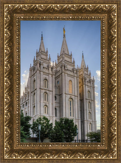 Salt Lake City Utah Temple Rays of Light Portrait