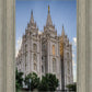 Salt Lake City Utah Temple Rays of Light Portrait