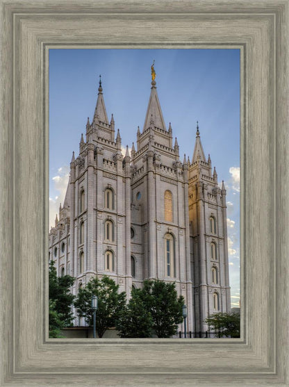 Salt Lake City Utah Temple Rays of Light Portrait