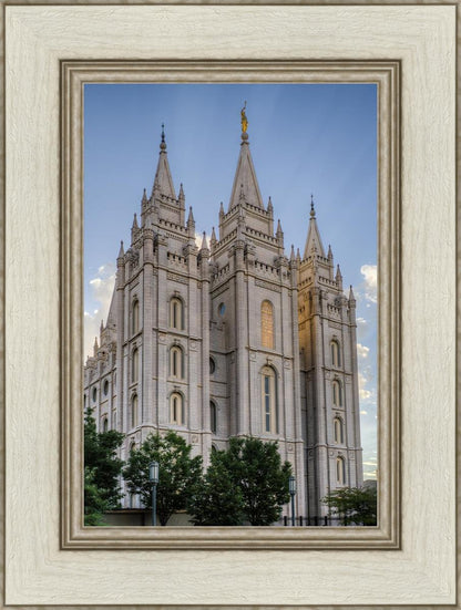 Salt Lake City Utah Temple Rays of Light Portrait