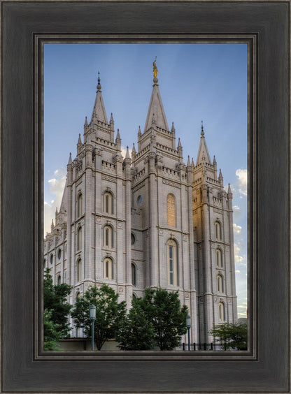 Salt Lake City Utah Temple Rays of Light Portrait