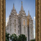 Salt Lake City Utah Temple Rays of Light Portrait
