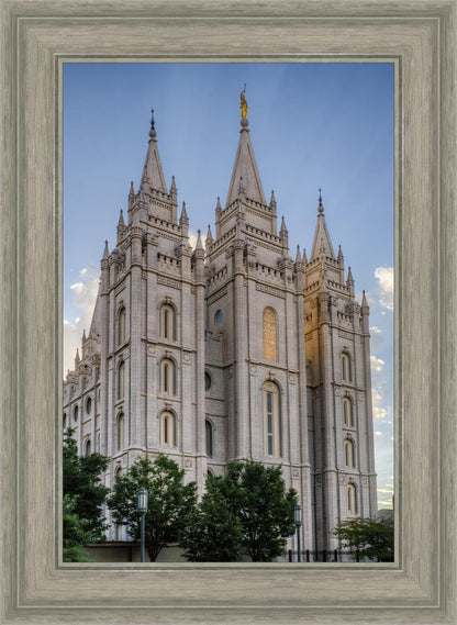 Salt Lake City Utah Temple Rays of Light Portrait