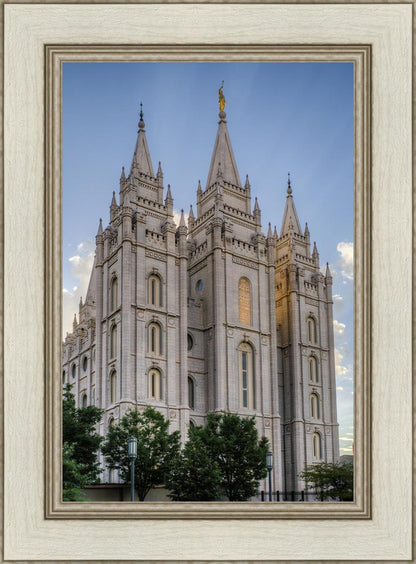 Salt Lake City Utah Temple Rays of Light Portrait