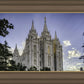 Salt Lake City Utah Temple Rays of Light Portrait