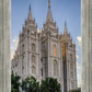Salt Lake City Utah Temple Rays of Light Portrait