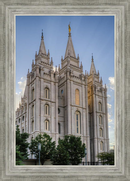 Salt Lake City Utah Temple Rays of Light Portrait