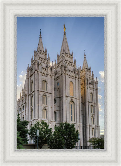 Salt Lake City Utah Temple Rays of Light Portrait